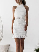 Band Neck Fashion Sleeveless Women Bodycon Dresses